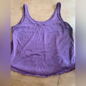 Purple cropped tank top